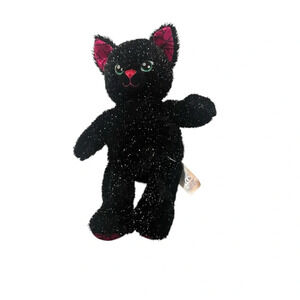 Build a Bear Night Magic Kitty Cat 16" Plush Black 2018 Halloween w heartbeat
